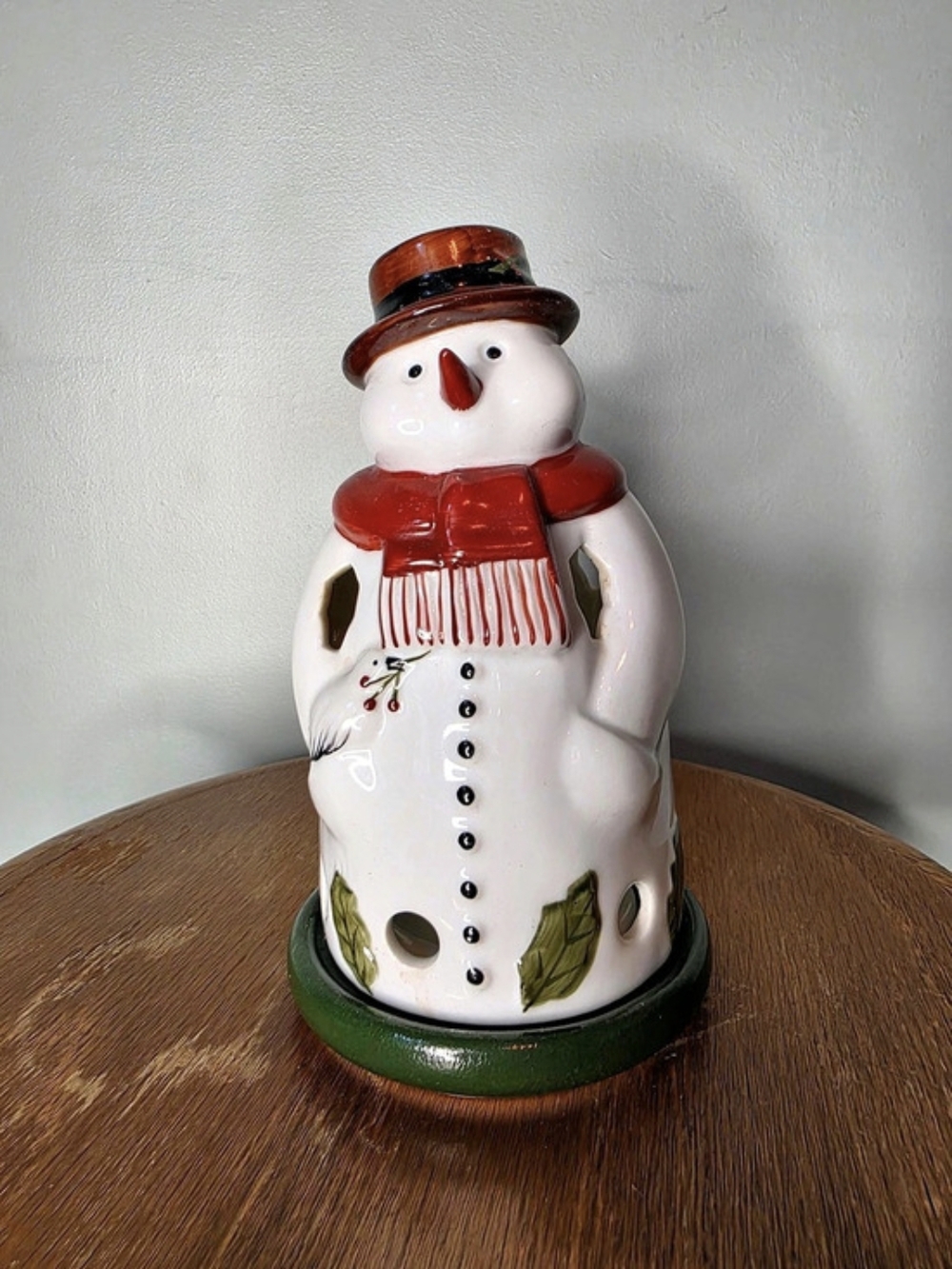 Villeroy & Boch Mr Snow Festive Decolight Ceramic Tealight Candle Holder Boxed